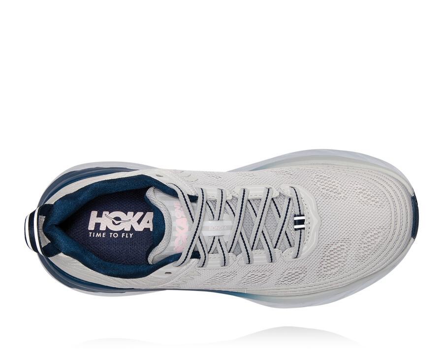 Hoka One One Loopschoenen Dames - Bondi 6 - Grijs - DL5427083